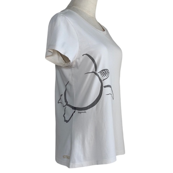 Crazy Shirts Short Sleeve Pima Tee Limited Edition Sea Turtle Swim Coconut Died - Picture 13 of 16